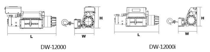 DW-12000(i)電動絞盤結(jié)構(gòu)尺寸圖片