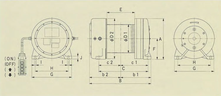 FUJI FE鋁合金電動(dòng)卷揚(yáng)機(jī)技術(shù)參數(shù)