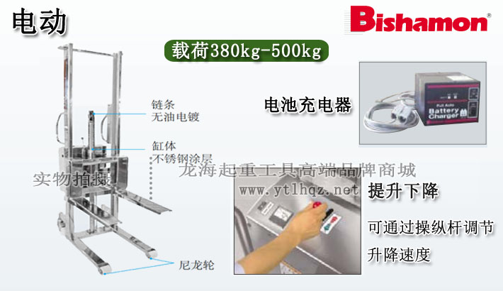 電動(dòng)不銹鋼液壓堆高車圖片