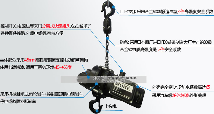 DH-500舞臺環(huán)鏈電動葫蘆優(yōu)勢詳解圖