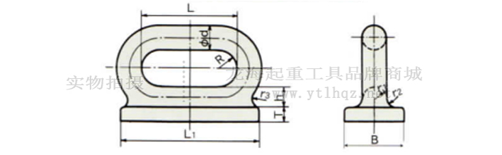 F型船用眼板尺寸