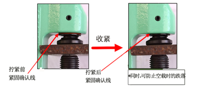 SBMR型鷹牌螺旋式鋼板鉗擰緊確認(rèn)線