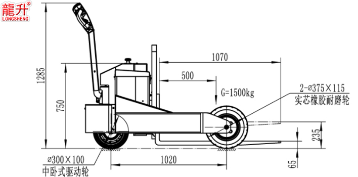 戶(hù)外電動(dòng)搬運(yùn)車(chē)尺寸圖一