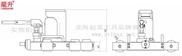 無塵室?guī)Щ瑒优_爪式千斤頂尺寸圖一